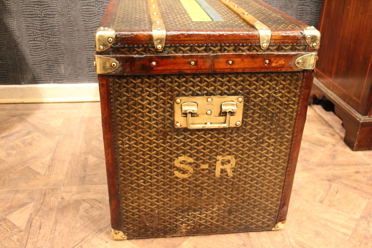 Early 20th Century 1910s Goyard Courrier Trunk