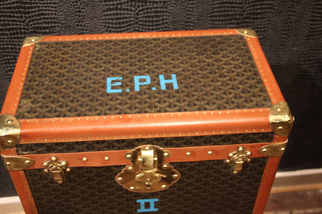 1950s Goyard Chest Trunk In Excellent Condition In Saint-Ouen, FR