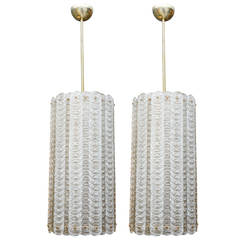 Tall Pair of Murano Glass Lanterns 6