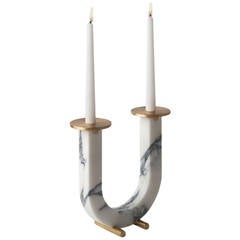 Marble Two Arm Candleholder