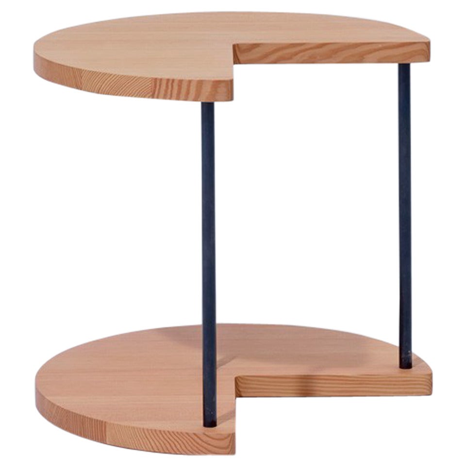 Terence Woodgate for SCP Mag Side Table, Circular with Slice For Sale