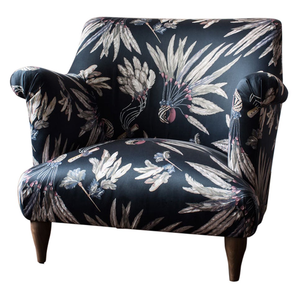 Russell Pinch for The Future Perfect Goddard Armchair in Brazil Fabric For Sale