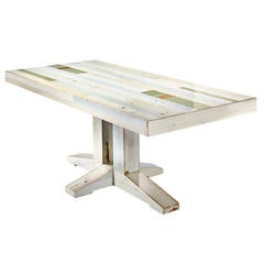 Piet Hein Eek Canteen Table in Scrapwood with Double Crossed Legs 7