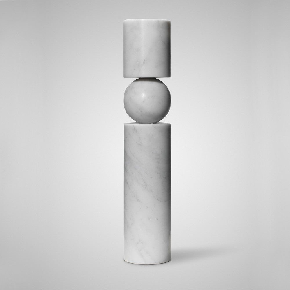 English Marble Fulcrum Candlesticks For Sale