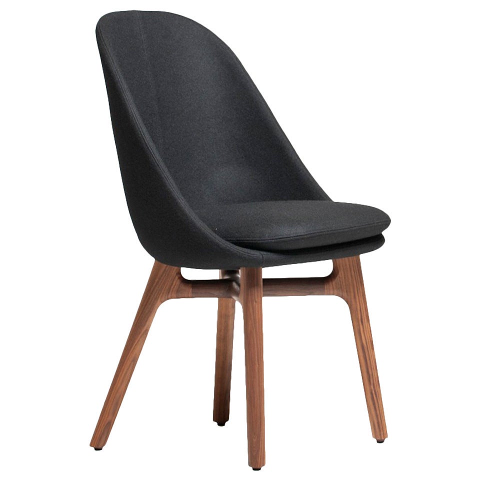 Neri & Hu for De La Espada Solo Dining Chair Walnut COM Fabric Grade A For Sale