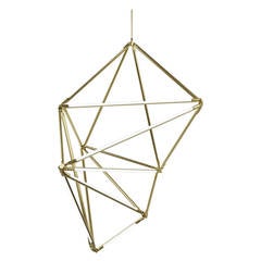 Bec Brittain Brass Shy 13 Chandelier