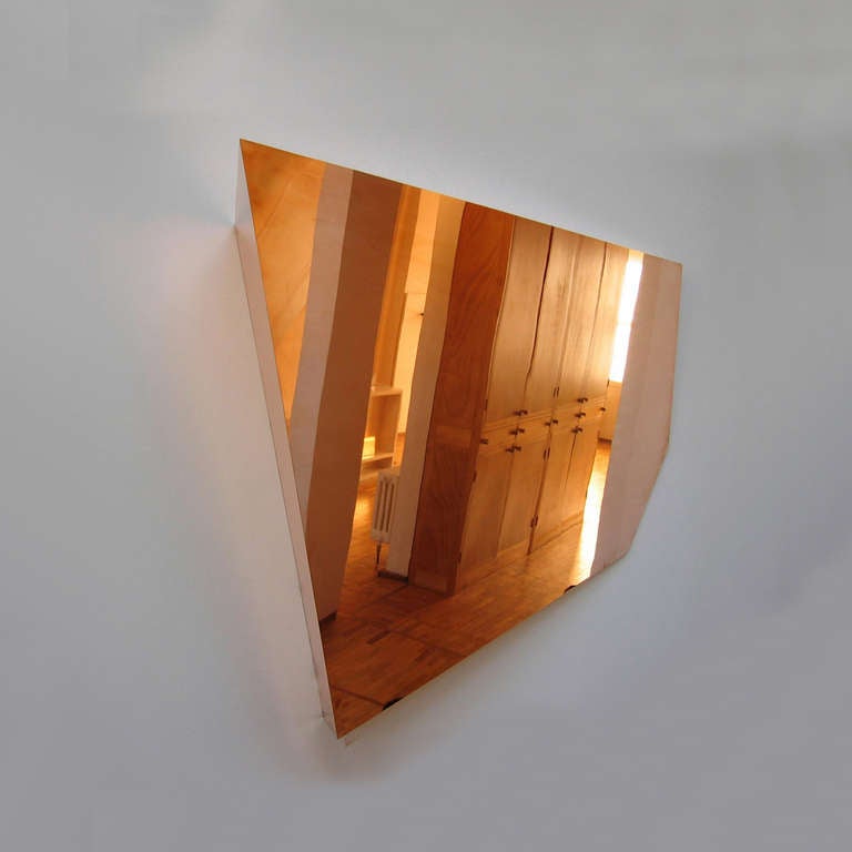 This Copper Mirror, part of a limited edition collection of copper mirrors by Michael Anastassiades. Each piece is stamped with the designer’s mark and manufactured in accordance with the purity of his original vision. Michael Anastassiades's’