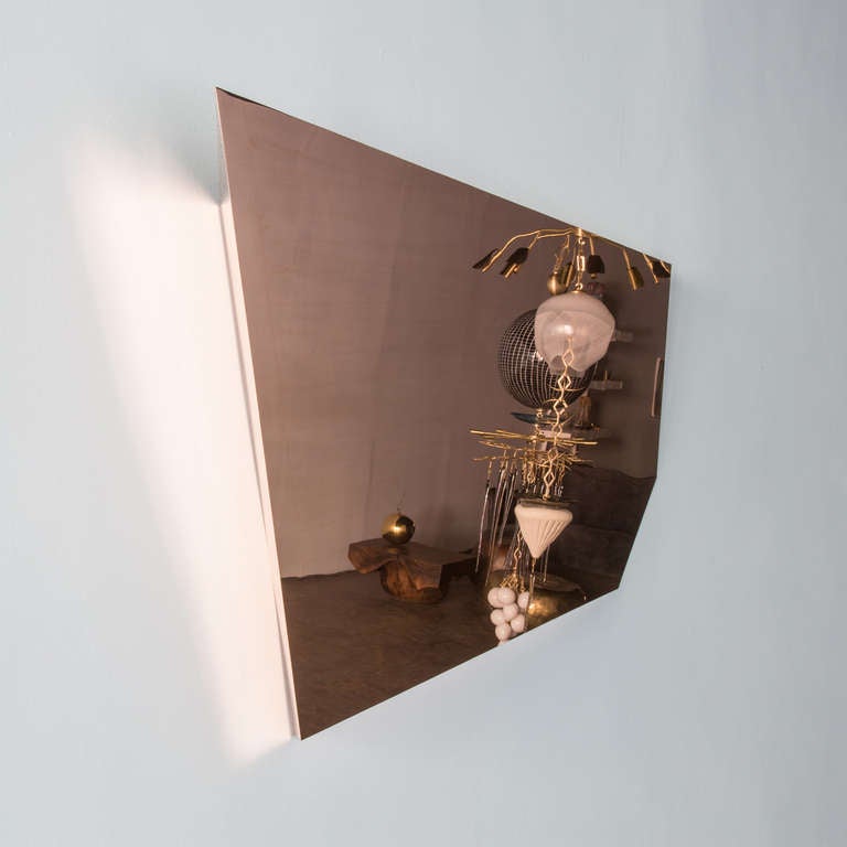 Contemporary Copper Mirror 