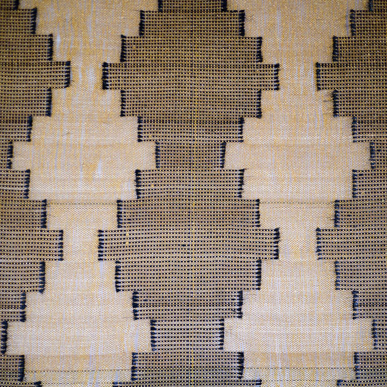 Native Line by Justine Ashbee is a mesmerizing collection of bespoke pieces that are handwoven on a loom, using a four shaft weaving process. Each wall hanging, inspired by indigenous woven craftwork, is unique, and slight variances will occur.