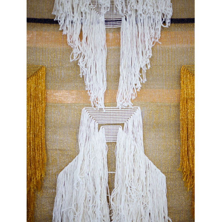 Native Line by Justine Ashbee is a mesmerizing collection of bespoke pieces that are handwoven on a loom, using a four shaft weaving process. Each wall hanging, inspired by indigenous woven craftwork, is unique, and slight variances will