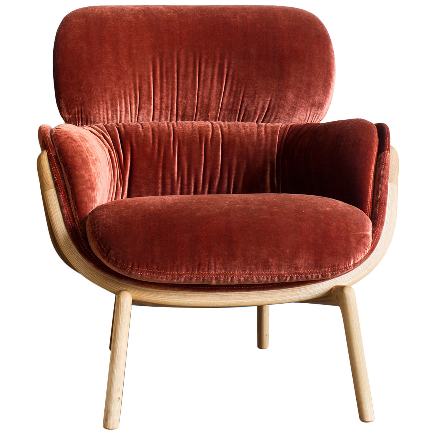 Luca Nichetto for De La Espada Elysia Lounge Chair, Danish-oiled Oak For Sale