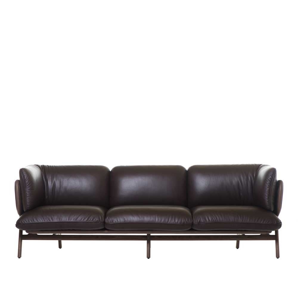 Luca Nichetto for De La Espada Three-Seat Stanley Sofa Walnut Grade A In New Condition For Sale In New York, NY