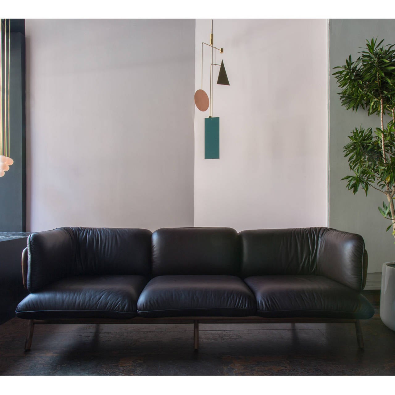 Portuguese Luca Nichetto for De La Espada Three-Seat Stanley Sofa Walnut Grade A For Sale