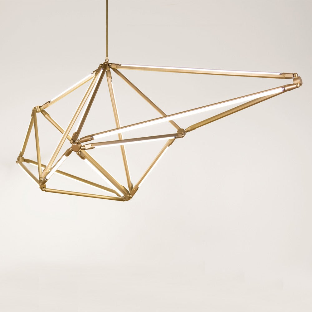 The Shy light (taking its name from the initials of Bec's grandmother) uses the spare beauty of thin LED tubes to define the edges of its shape; in this way the function of the piece is created by its form, and vice-versa. It is also inspired by