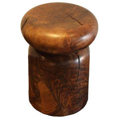 Claro Walnut Spindle Side Table