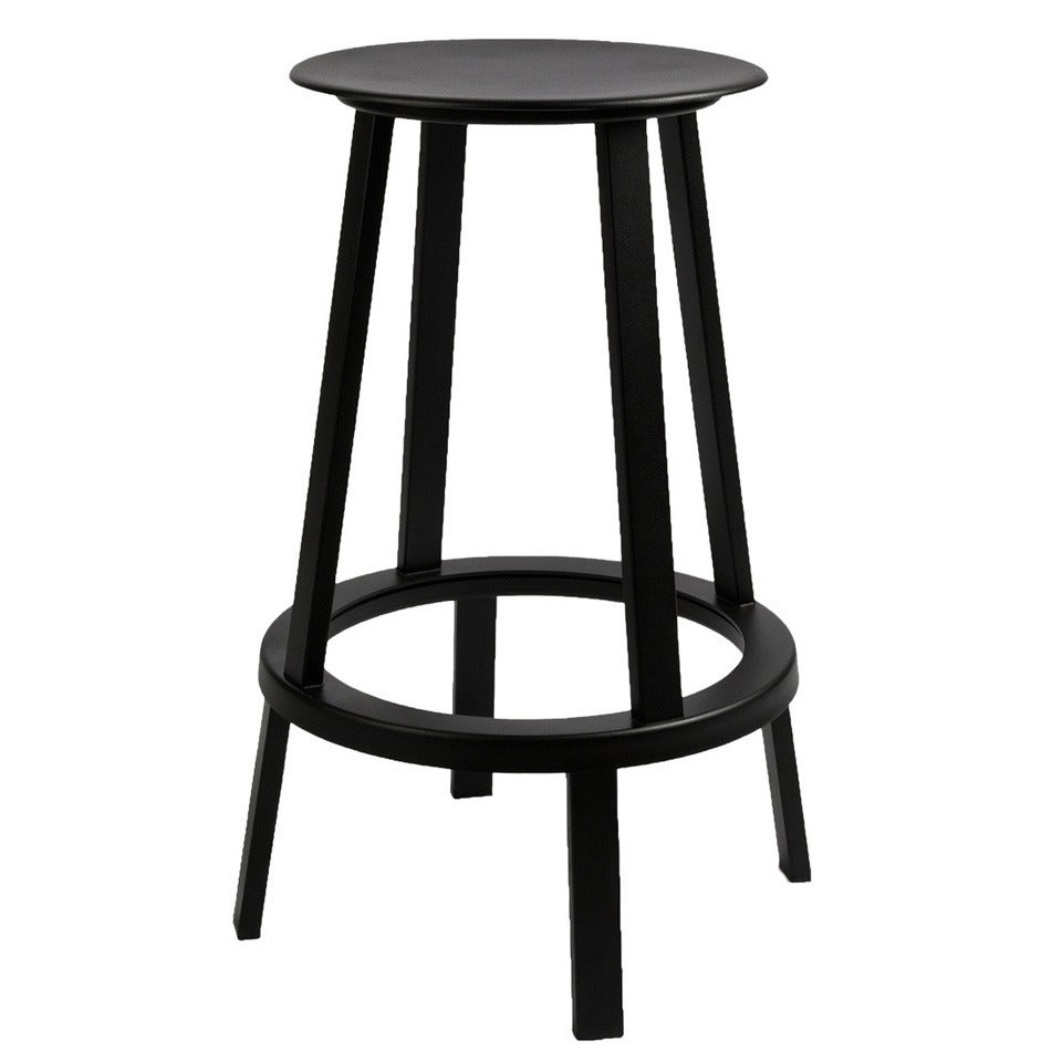 Leon Ransmeier Wrong for HAY Black Revolver Stool  For Sale