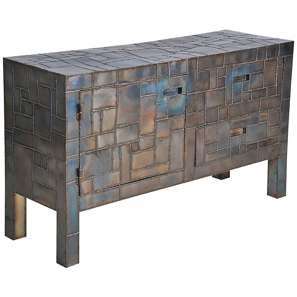 Piet Hein Eek Welded Steel Cabinet For Sale