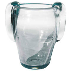 Art Deco Crystal Vase by Andre Thuret
