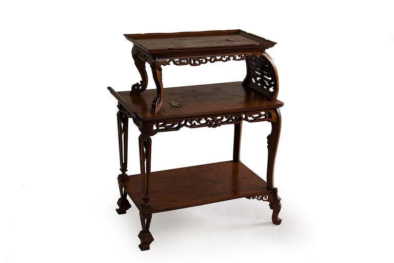 French 'Japoniste' Presentation Table by Perret et Vibert