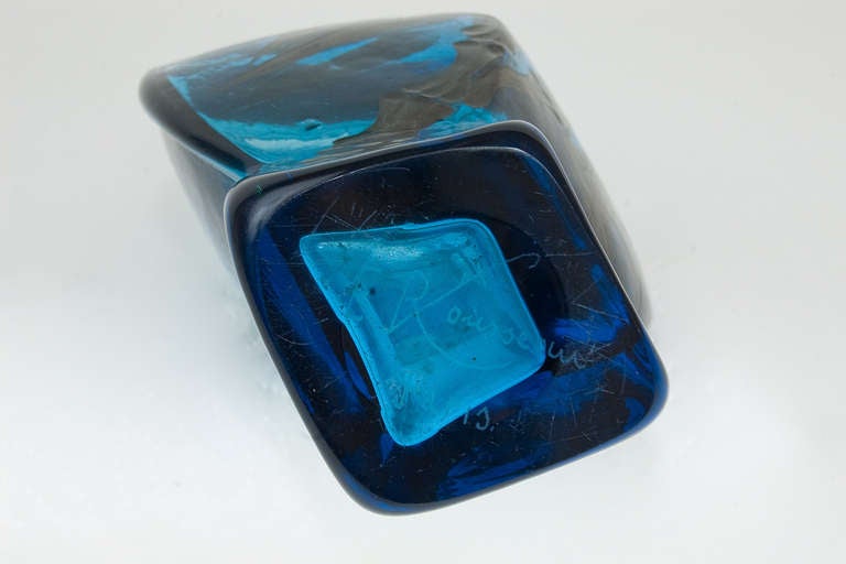 Japonisme Crystal Vase by Eugène Rousseau For Sale