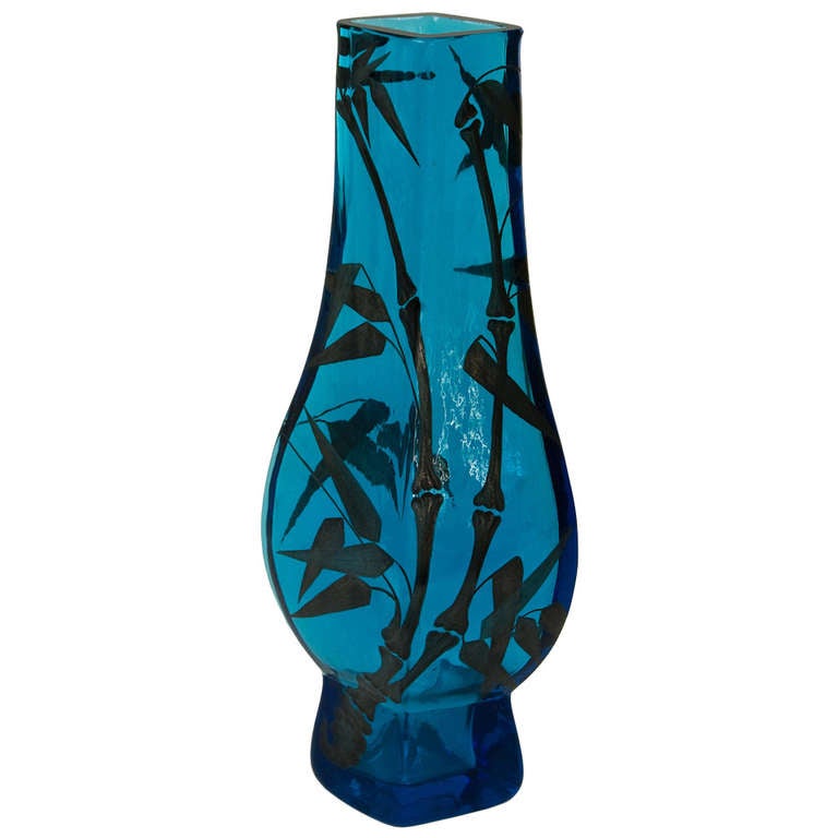 Crystal Vase by Eugène Rousseau For Sale