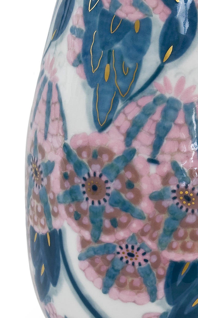 Rare Sevres Porcelain Art Deco Vase In Excellent Condition For Sale In Jonquerettes, FR