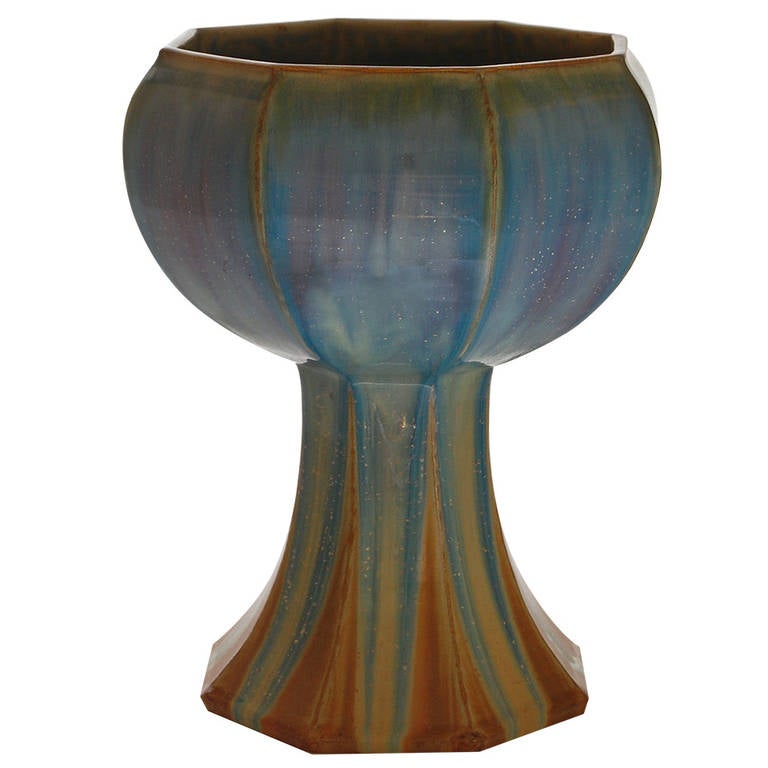 Sevres Porcelain Art Nouveau Large Vase-Cup For Sale