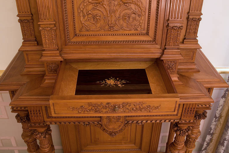 Rare and Precious Box Wood Cabinet by Honore Dufin For Sale 3