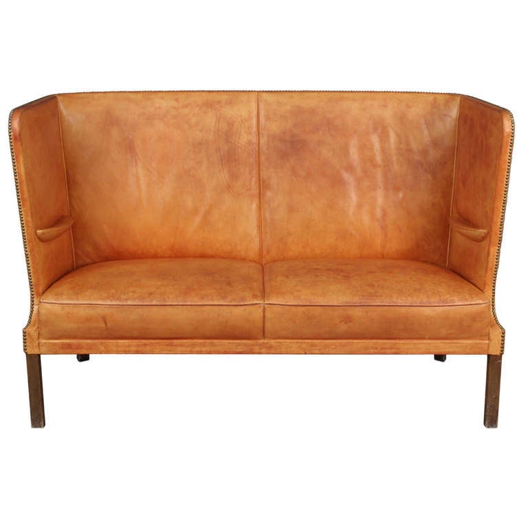 Scandinavian Modern Two-Seater Sofa by Frits Henningsen For Sale
