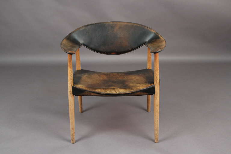 Scandinavian Modern Ejner Larsen and Bender Madsen Metropolitan Chair