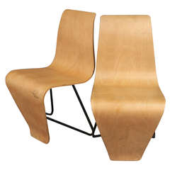 Pair of Andre Bloc Bellevue Chairs from Maison Andre Bloc, 1951.
