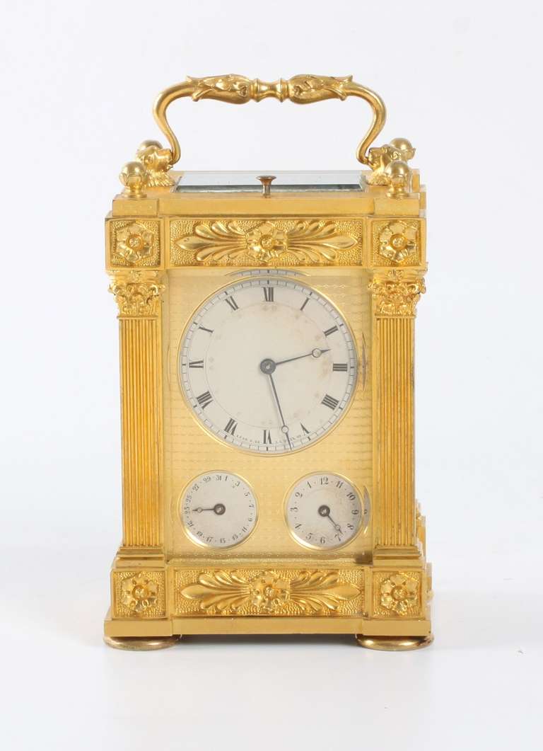 Fine French Ormolu Travel Clock Lézé Ã  Paris, circa 1850