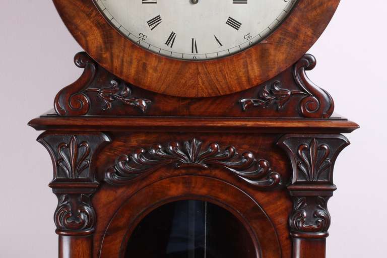 A Scottish mahogany longcase regulator Marschall & Sons Edinburgh, circa 1840.