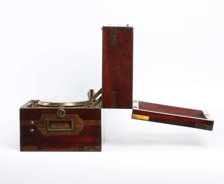 British Mahogany 2-Day Chronometer Dobbie Mcinnes Ltd, circa 1880 In Good Condition For Sale In Amsterdam, NL