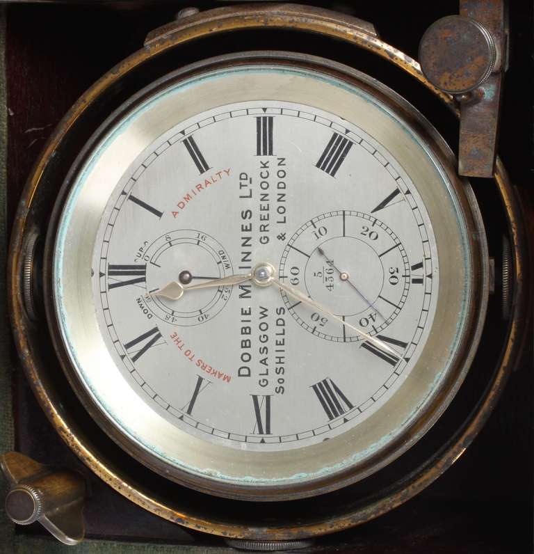 British Mahogany 2-Day Chronometer Dobbie Mcinnes Ltd, circa 1880 For Sale 3