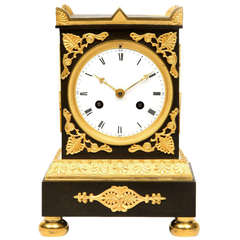 Attractive Small French Empire Mantel Clock, circa 1800