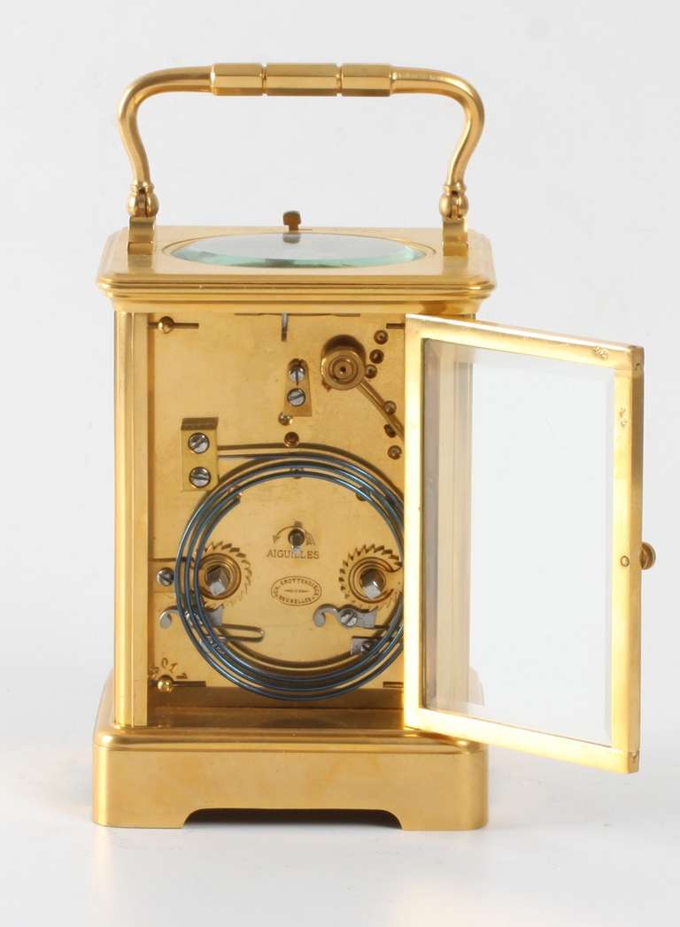 French Carriage Clock with Rare Striking In Good Condition For Sale In Amsterdam, NL