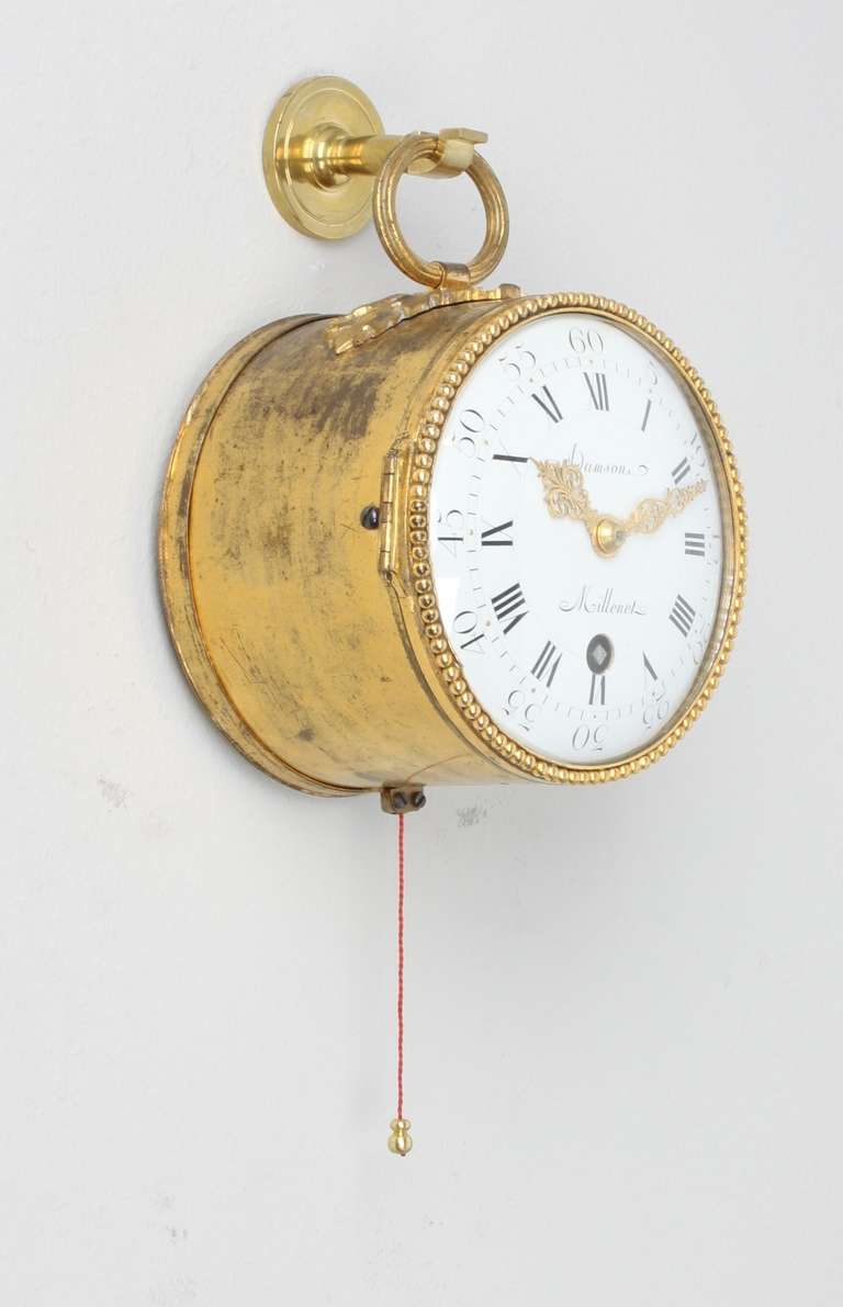 Small French Louis XVI Ormolu Coach Timepiece by Adamson Millenet In Fair Condition For Sale In Amsterdam, NL