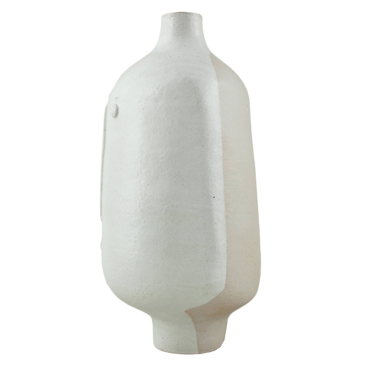 White Enameled Stoneware Lamp by Dalo, 2014