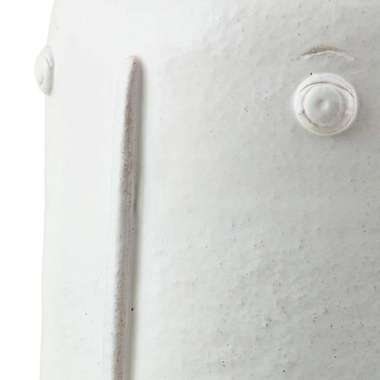 White Enameled Stoneware Lamp by Dalo, 2014 In Excellent Condition For Sale In Saint-Ouen, FR