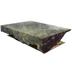 Marble and Brass Coffee Table "InHale" by Ben Storms, 2014