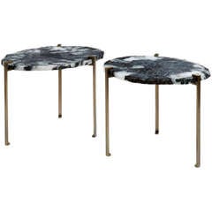 'Gemme' Pair of Side Tables by Herve Langlais