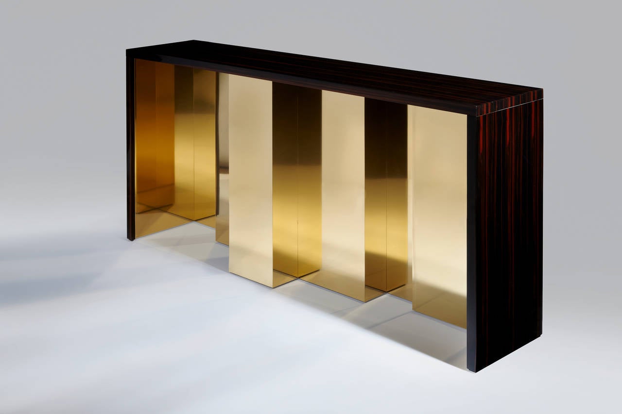 Console "Vibration" by Hervé Langlais for Galerie Negropontes For Sale
