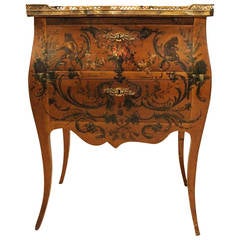 Vernis Martin French Bombe Shaped Commode or Chest