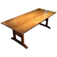 Rare Oak Arts & Crafts Period Dining Table by Arthur Simpson of Kendal