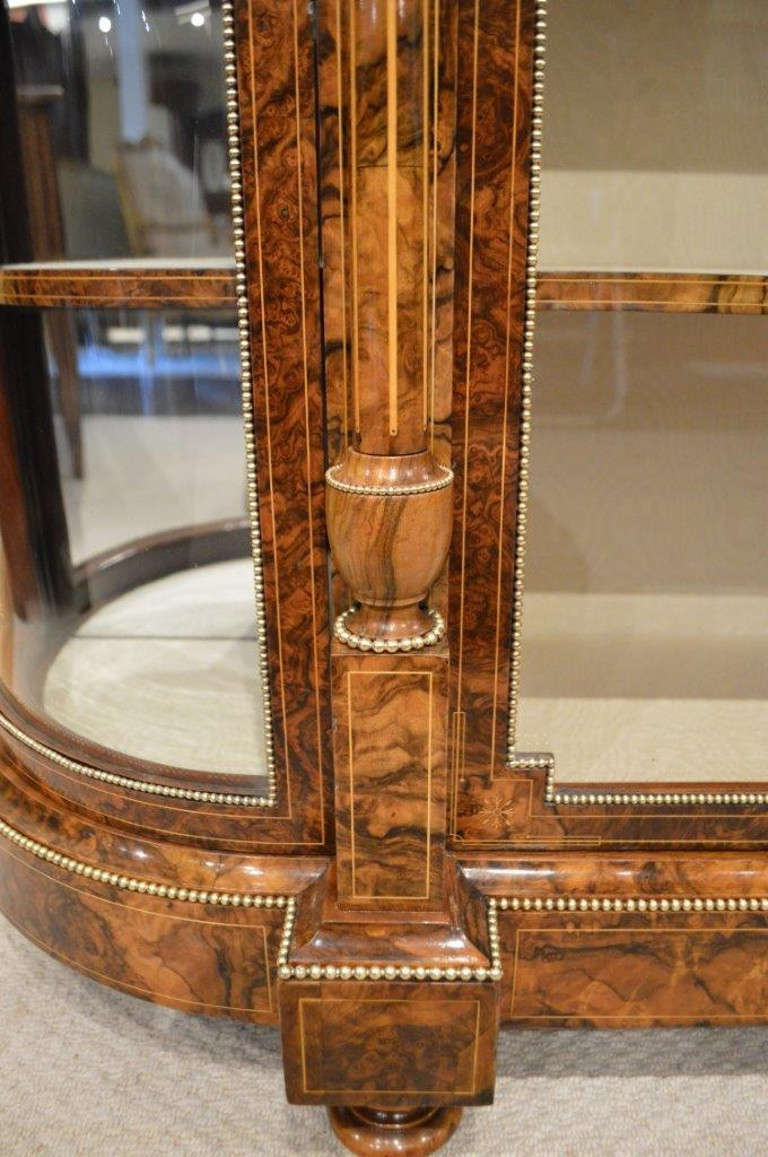 A Beautiful Burr Walnut Victorian Period Antique Credenza 2