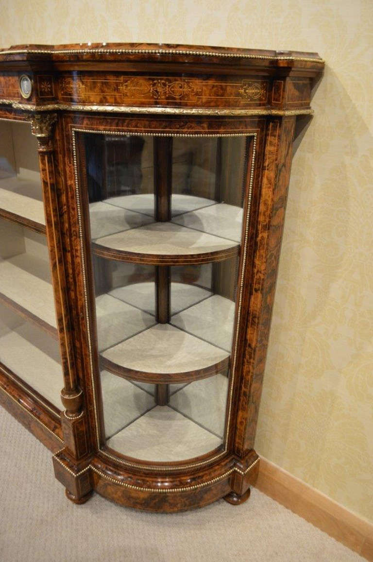 A Beautiful Burr Walnut Victorian Period Antique Credenza 5