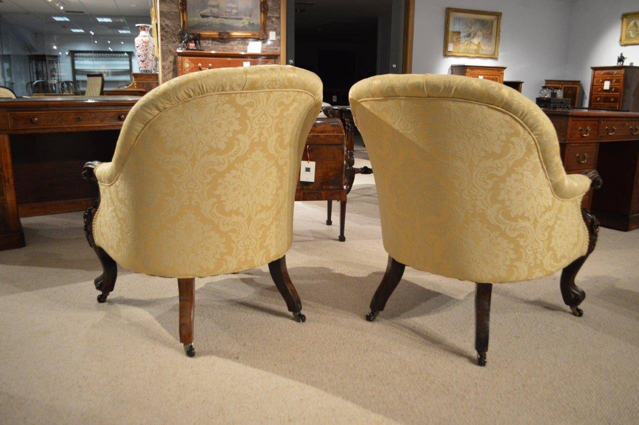 pair of antique armchairs