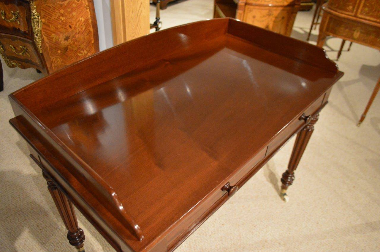 Mahogany Regency Period Two-Drawer Side Table Probably by Gillows of Lancaster 1