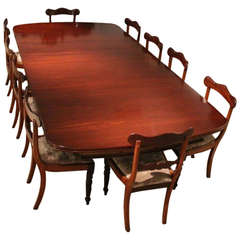 Mahogany Early Victorian Period Extending Dining Table